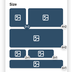 The block size settings