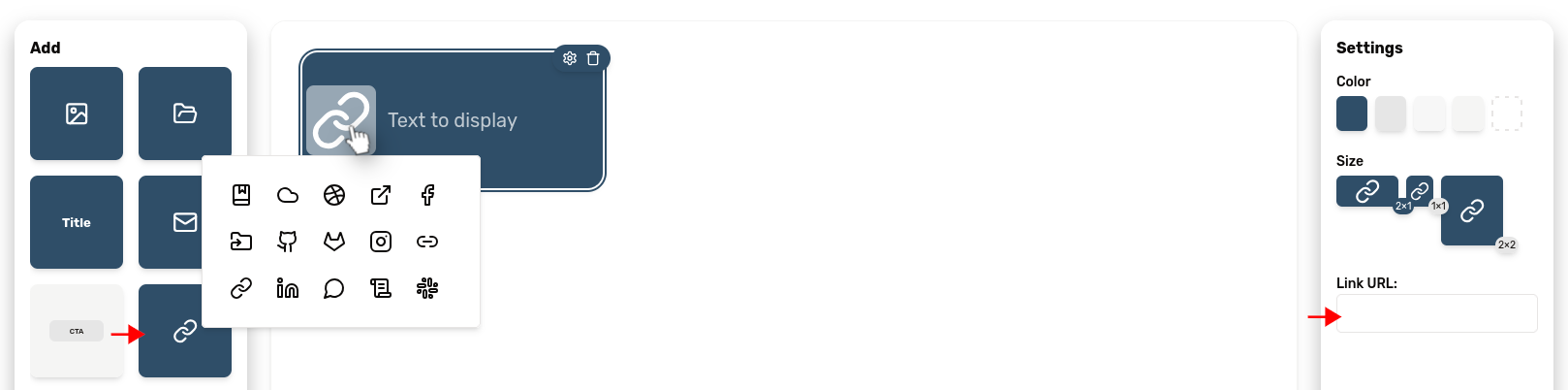 Link block screenshot