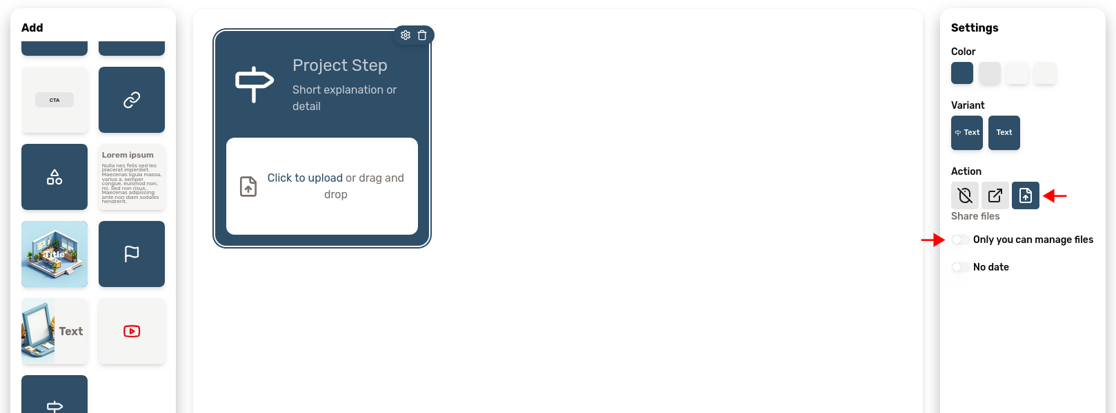 Step block screenshot