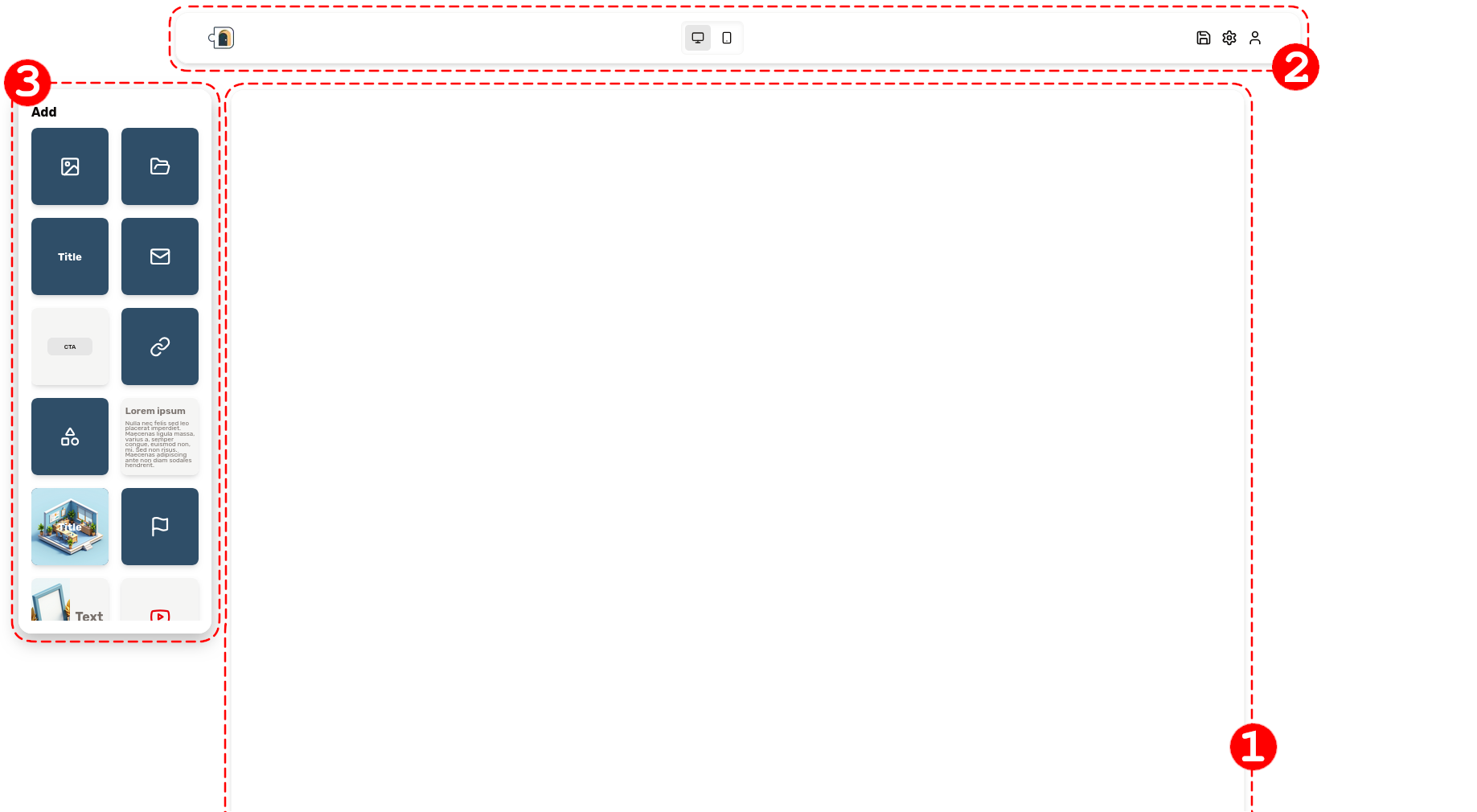 Screenshot of the Client Lounge portal editor